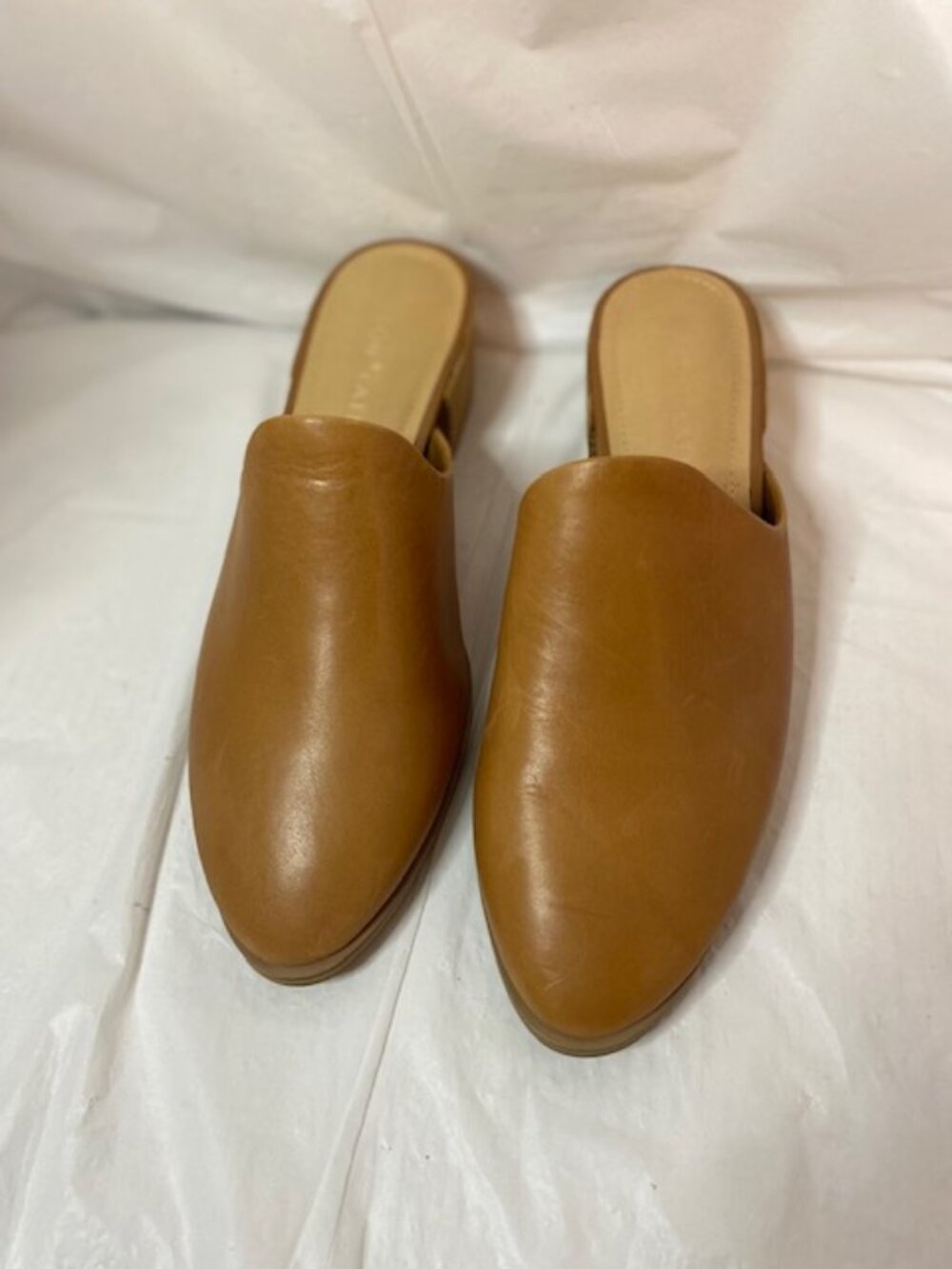 Gibson * Latimer Tan Leather Mules - Size 8.5M